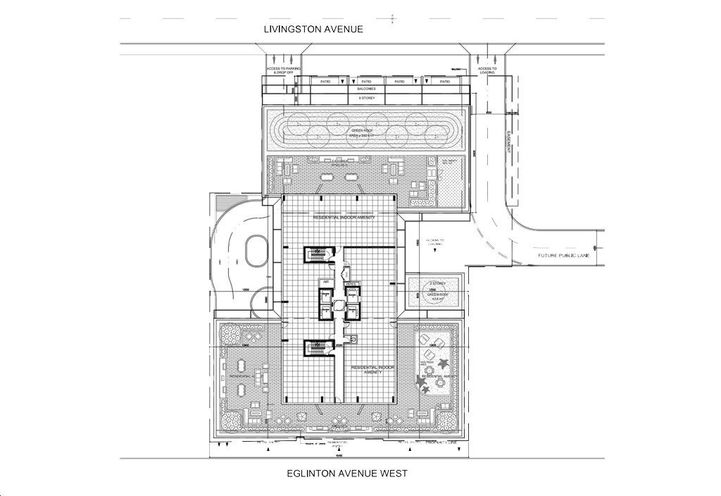 1812 Eglinton Ave West Condos- Amenity Plan Rendering
