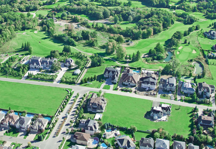 Burbank Estates Aerial View of Homes