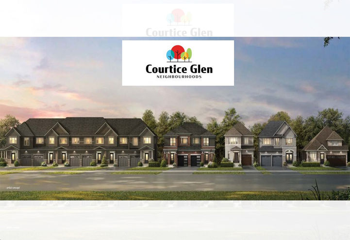 Courtice Glen Homes Streetscape View of Model Exteriors