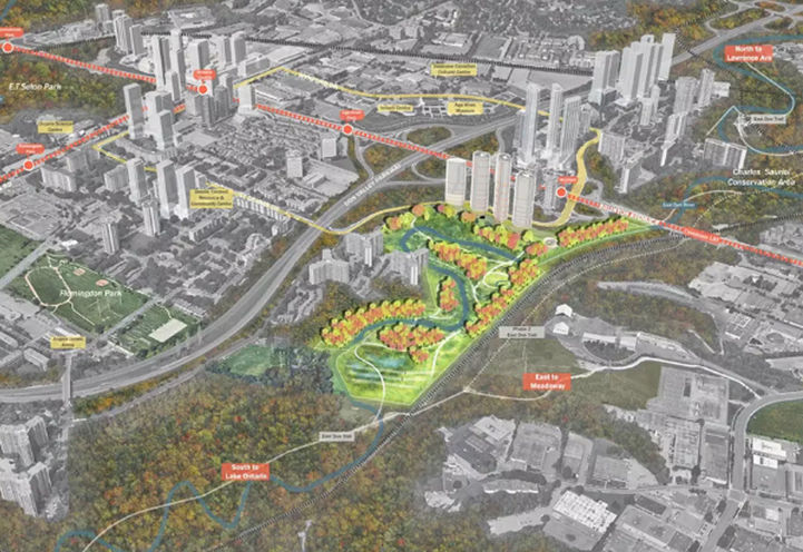 Don Valley Reconnects Condos 4 Aerial View of Project Location