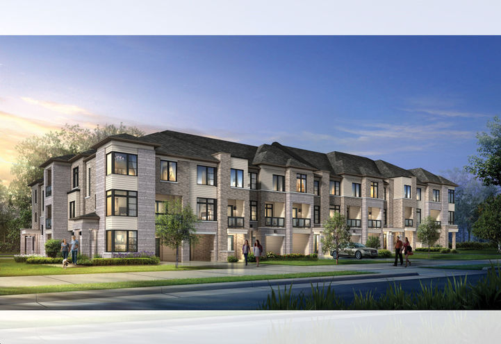 Esprit Homes Exterior Streetscape View of Towns