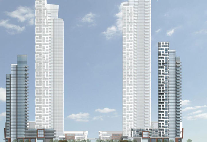 Initial Tower Designs for Festival Condos by Menkes