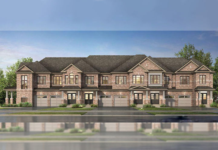 High Point Townhomes Exterior Design from Across the Street