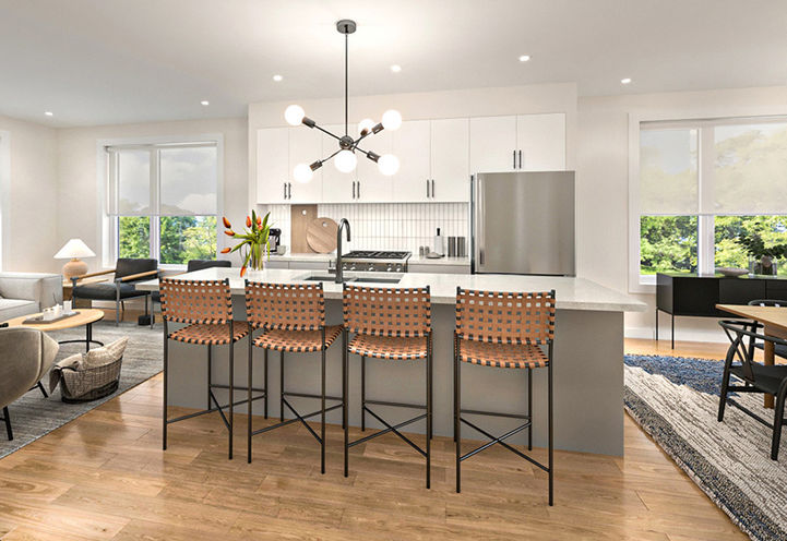 Inspire Modern Towns Kitchen with Island