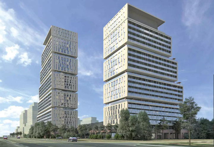 Markham Gold Condos Streetscape View of Tower Exteriors