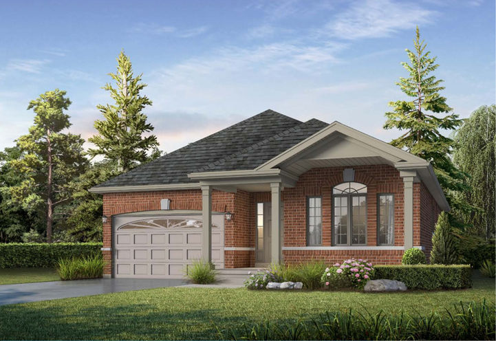 Muskoka Forest Homes Exterior View of Bungalow Model