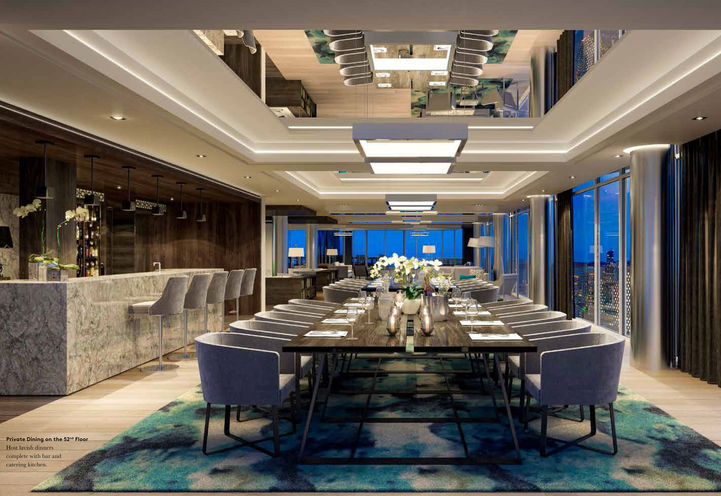 Private Dining on the 52nd Floor at Social Condos