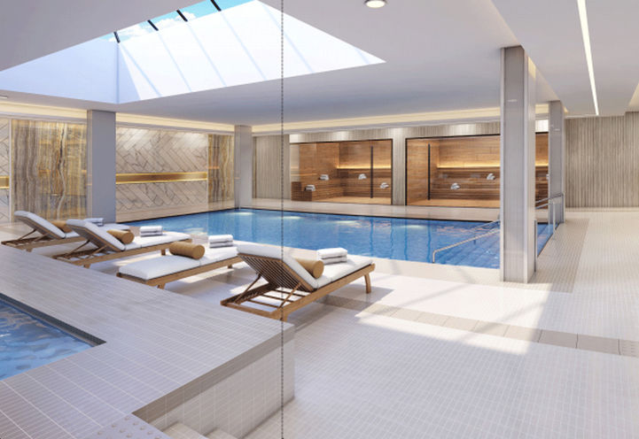 The Butler Condos Indoor Pool and Seating