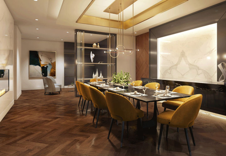 The Butler Condos Private Dining Room with Seating