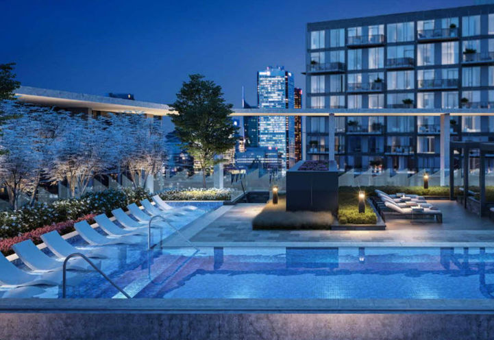 Outdoor Rooftop Pool at The Well Condos 2