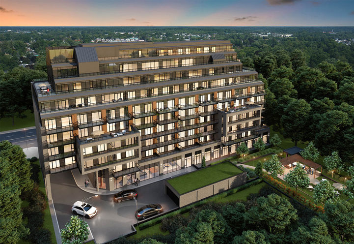 Westmount Boutique Residences Aerial View of Building